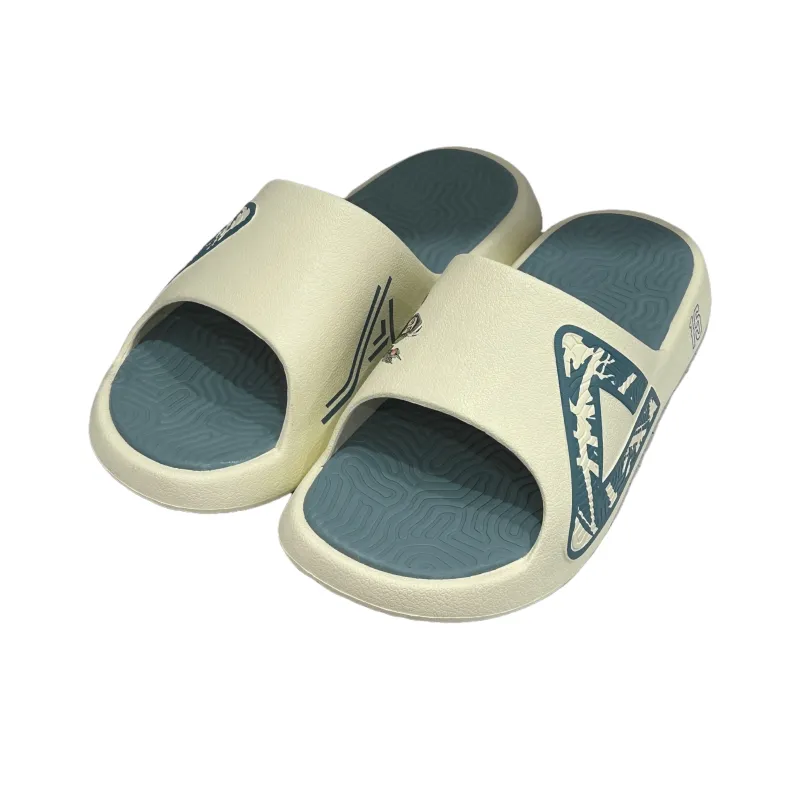PEAK State Pole Guochuang Slippers Slip Resistant Odor Resistant Abrasion Resistant Slide Slippers Men's Yellow Green-2