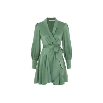 Zimmermann SS24 Long Sleeved Dresses Women's Matcha Green