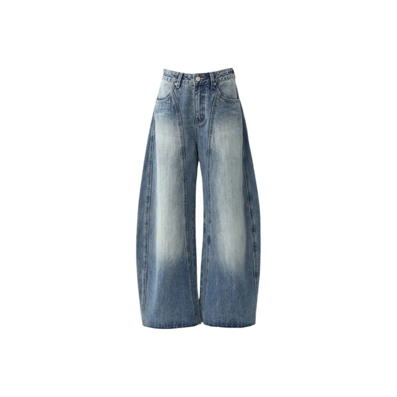 LESS BEARS Jeans Unisex Vintage Blue-0