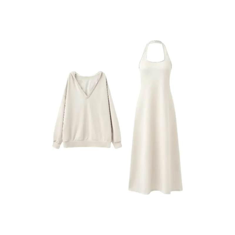 YGPRW Sweatshirt Set Women's Apricot-2
