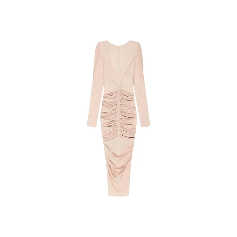 GIVENCHY FW23 Long-Sleeved Dresses Women's Pink Umber-0