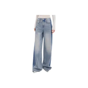 Self Who Jeans Women's Light Gray Blue