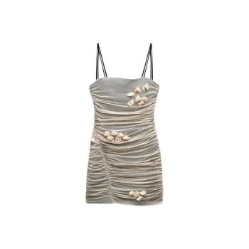 ZARA Slip Dress Women's Light Pink