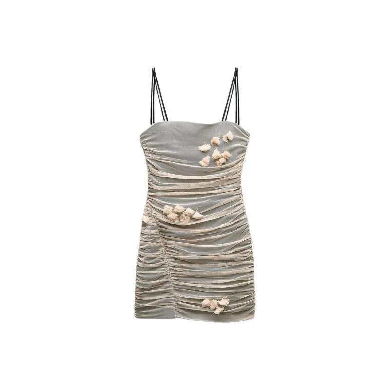 ZARA Slip Dress Women's Light Pink-0