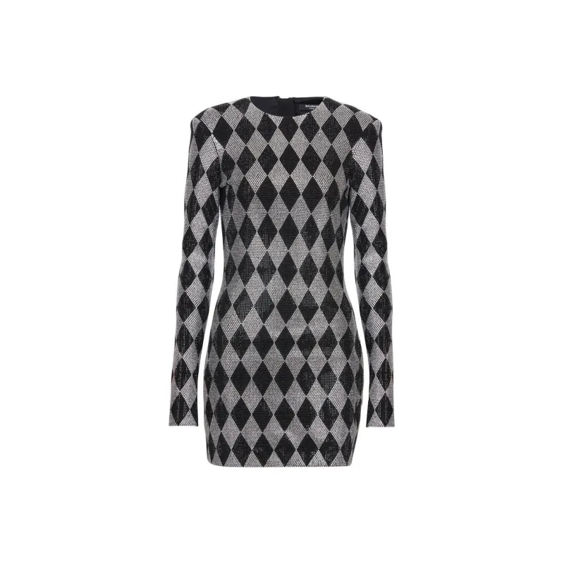 BALMAIN Crystal embellished Minidress-0