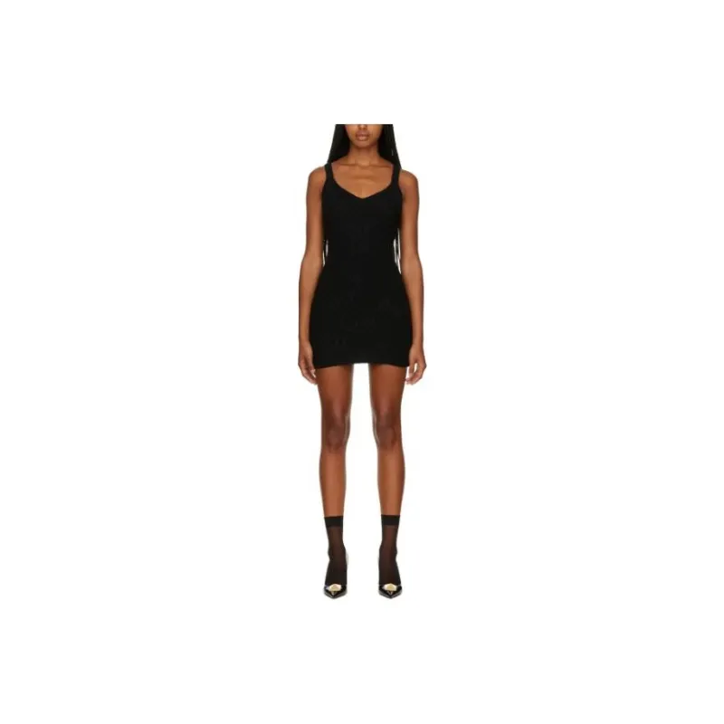 Valentino Slip Dress Women's Black-0