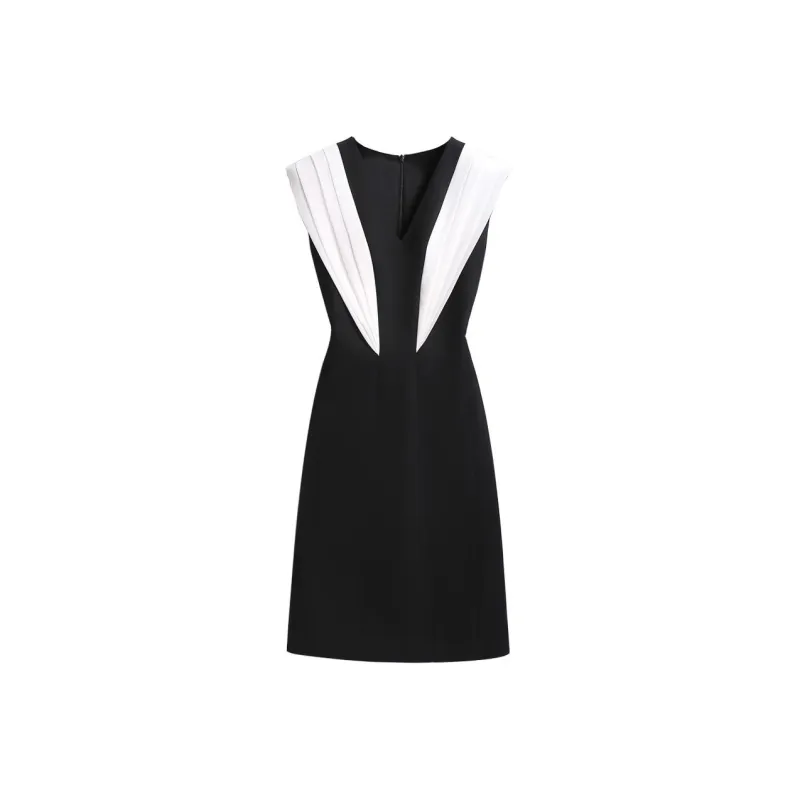 Silky Queen Sleeveless Dress Women's Black-0