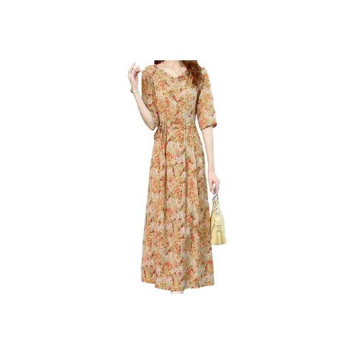 Mapping Short Sleeved Dresses Women's-3