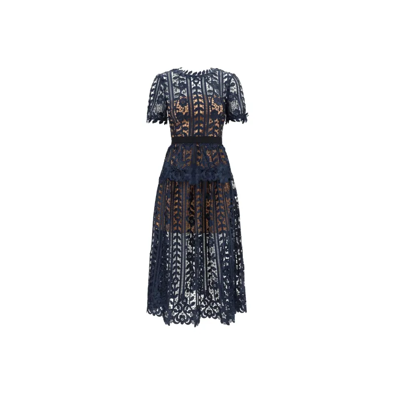 Self portrait Lace Midi Dress-0