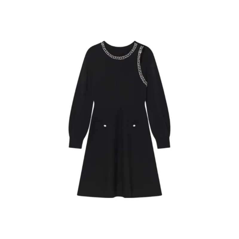 Goodland Long Sleeved Dresses Women's Black-0