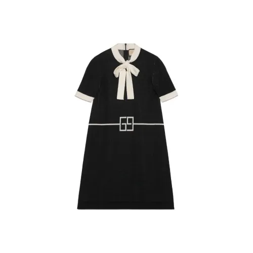 GUCCI Squared Gg Wool Minidress