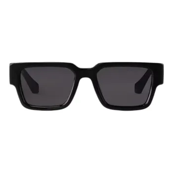 LOUIS VUITTON Acetate Irregular Shape Sunglasses Men's Black