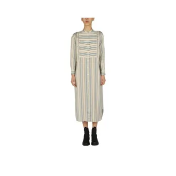 ASPESI Striped Pattern Shirt Dress