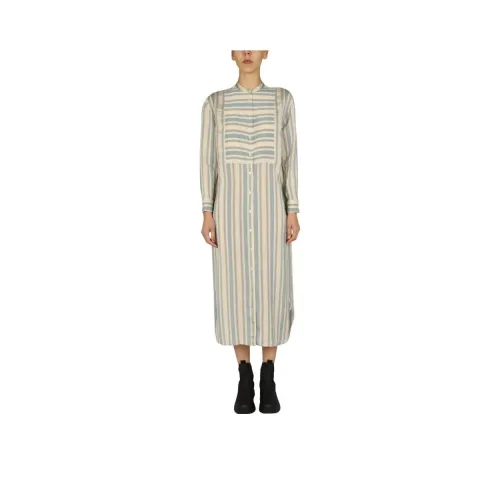 ASPESI Striped Pattern Shirt Dress