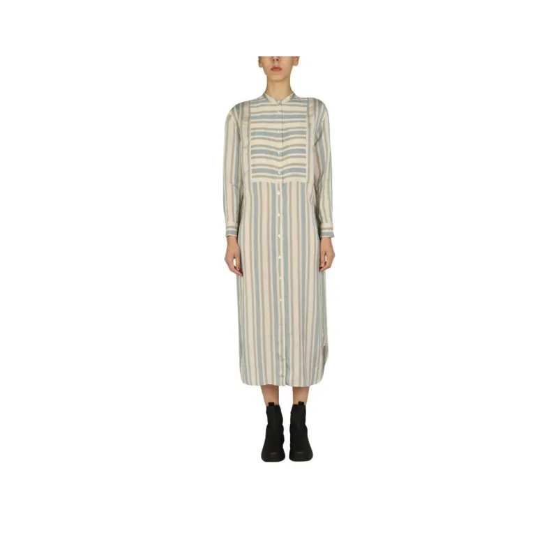 ASPESI Striped Pattern Shirt Dress-0