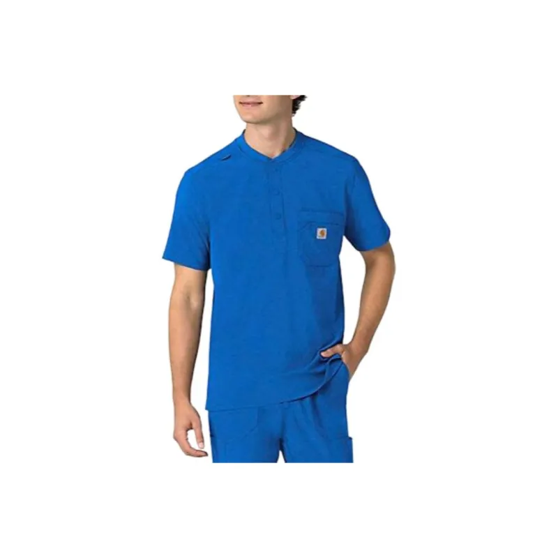 Carhartt Force Cross Flex Men's Henley Scrub Top T Shirt Men's-5