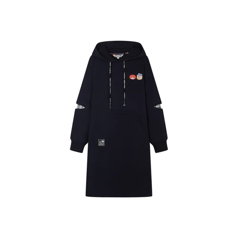 Teenie Weenie Long Sleeved Dresses Women's Navy Blue-0