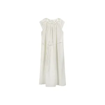 TOUCH MISS Short Sleeved Dress Women's White