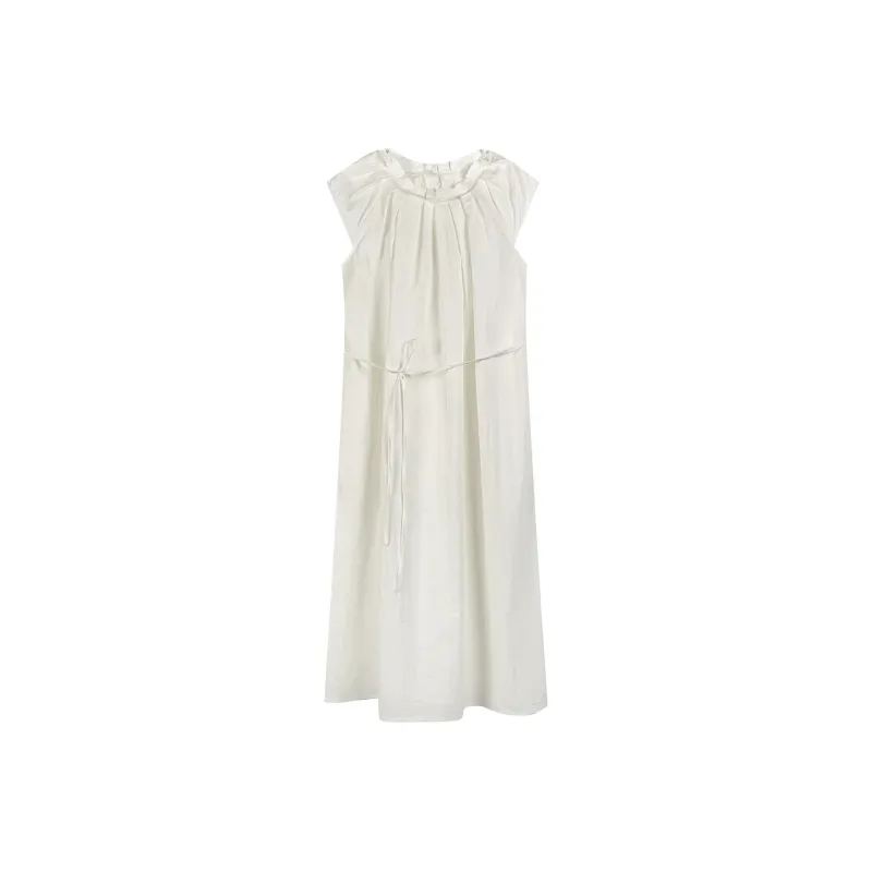 TOUCH MISS Short Sleeved Dress Women's White-0