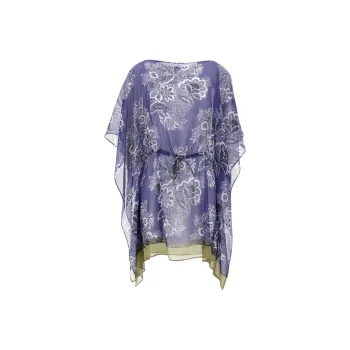 ETRO Floral Printed Semi Sheer Kaftan Dress