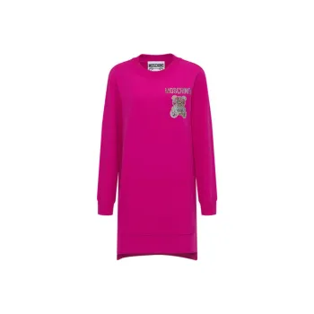 MOSCHINO FW23 Long Sleeved Dress Women's Pink