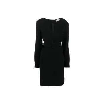 PAROSH Long Sleeved Dress Women's Black