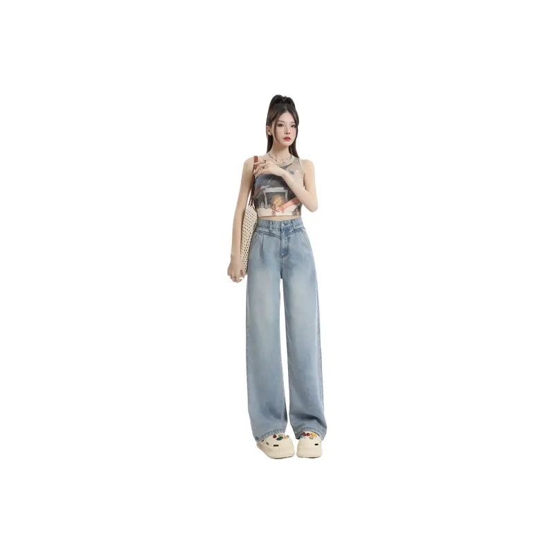 ZAZN Jeans Women's Washed Color-7