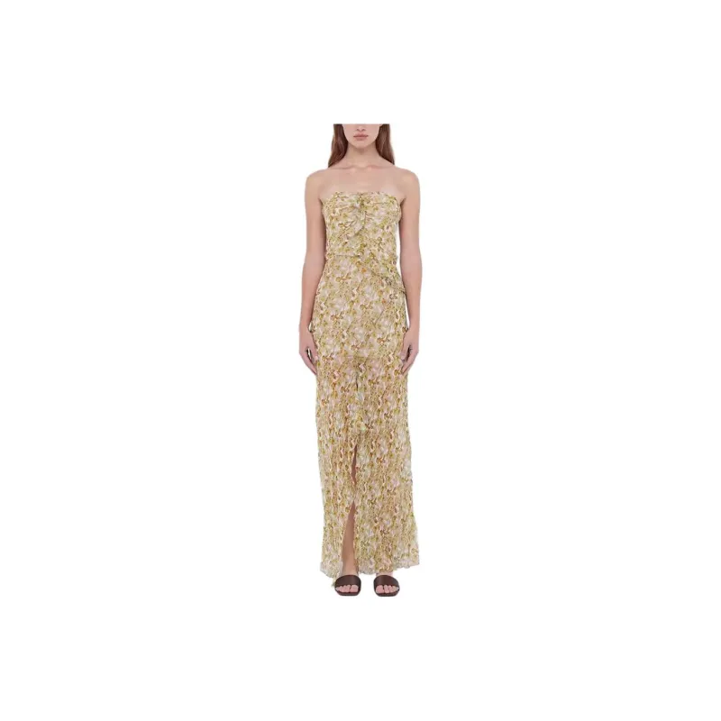 BEC+BRIDGE Sleeveless Dress Women's Misty Yellow Floral-0