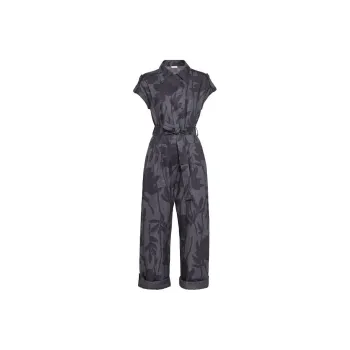 Brunello Cucinelli SS24 Jumpsuit Women's Charcoal Gray