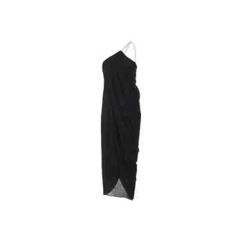Chloé One shoulder Wool Midi Dress