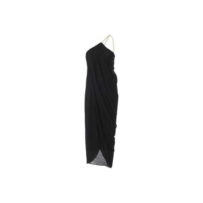 Chloé One shoulder Wool Midi Dress-0