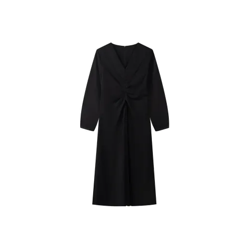 THE SEA LIFE Long Sleeved Dress Women's Black Mage