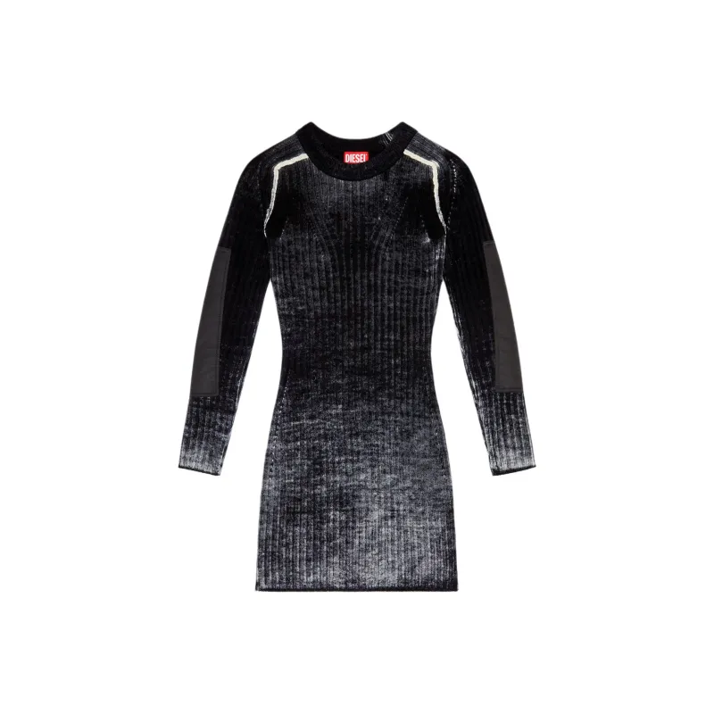DIESEL Long Sleeved Dress Women's Black-0
