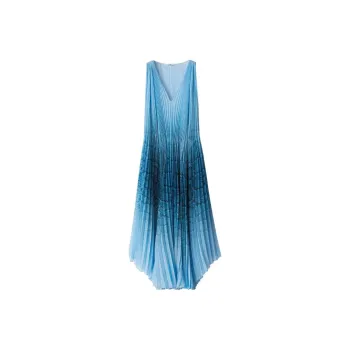 ERMANNO SCERVINO Snakeskin print Pleated Midi Dress