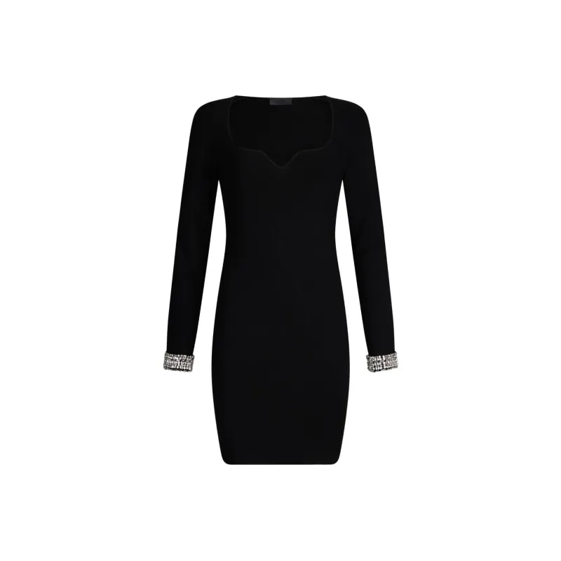 LIU·JO Rhinestone embellished Knitted Dress-0