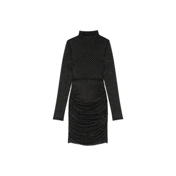 Maje Rhinestone-embellished Minidress
