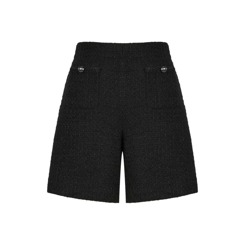JZ. ANNAKRO Casual Shorts Women's Plain Black-0