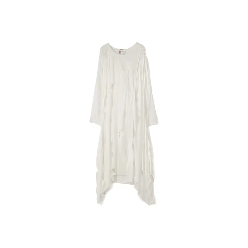 Yohji Yamamoto Long Sleeved Dress Women's White-0