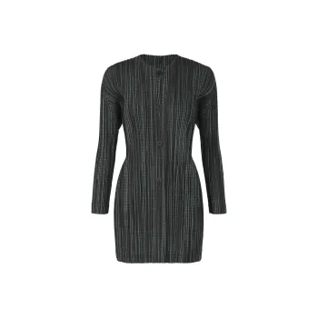 PLEATS PLEASE ISSEY MIYAKE FW24 Long-Sleeved Dresses Women's Green