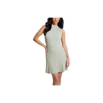 GUESS Audrey Fit & Flared Dress Sleeveless Dress Women's Green