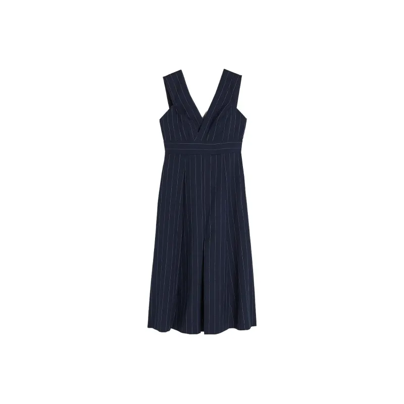 H&M Sleeveless Dress Women's Dark Blue-0