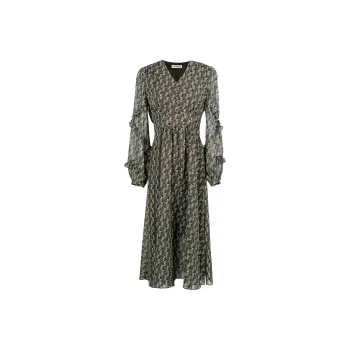 MISSSHINE Long Sleeved Dresses Women's Coffee