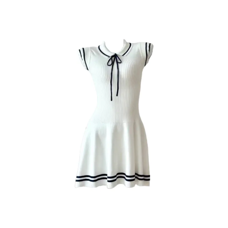 MISSHONEY MH Short Sleeved Dress Women's White-0
