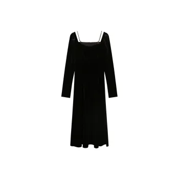 Migu Long Sleeved Dress Women's Black