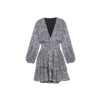 Maje Sequinned Mini Dress