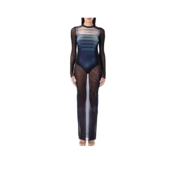Jean Paul Gaultier Long Sleeved Dresses Women's Black