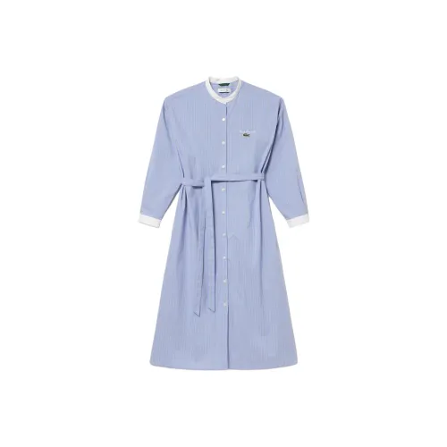 LACOSTE Long Sleeved Dresses Women's Blue