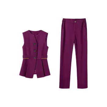 DonnaZilan Business Suits Women's Rose Red