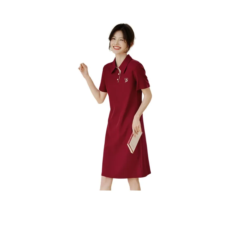 XWI Short Sleeved Dress Women's Angora Red-0