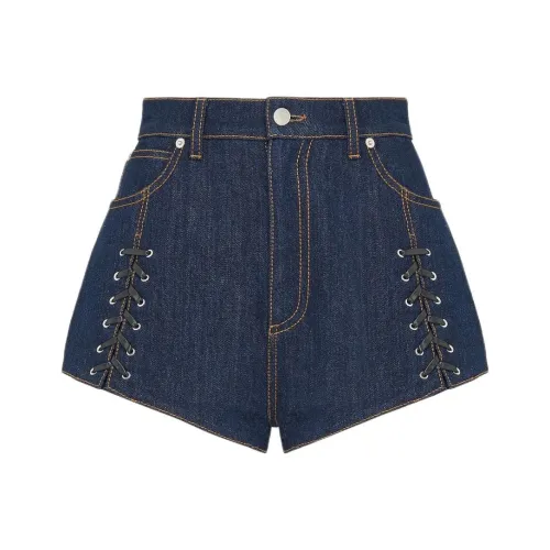 Alexander McQueen Casual Shorts Women's Blue